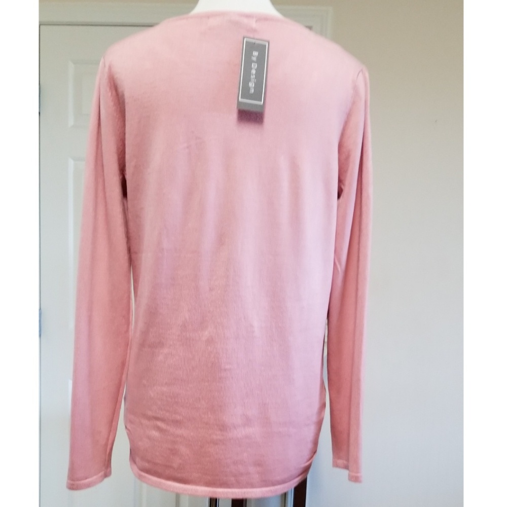 🆕️⬇️By Design Blush Sweater With Front Body Pearls - Picture 6 of 7
